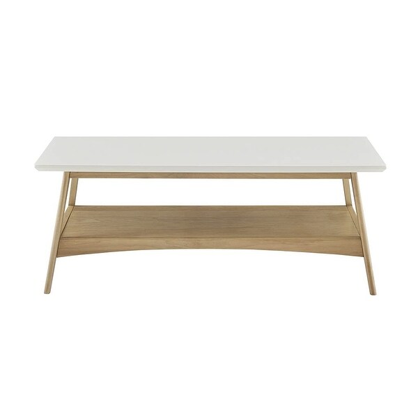 Park Parker Coffee Table with White and Natural Finish MP120-1063 - as picture