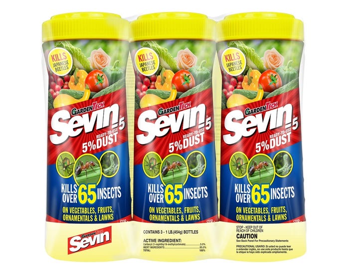 Sevin Insect Killer 5% Dust， 1lb Shakers 3 Pack - 100531077