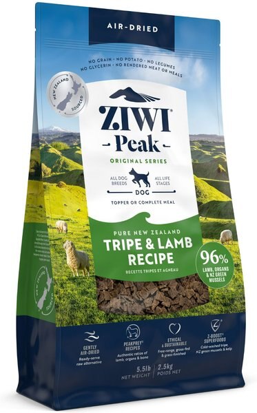 Ziwi Peak Tripe and Lamb Grain-Free Air-Dried Dog Food