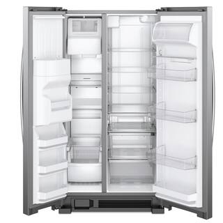 Whirlpool 24.6 cu. ft. Side by Side Refrigerator in Fingerprint Resistant Stainless Steel WRS325SDHZ