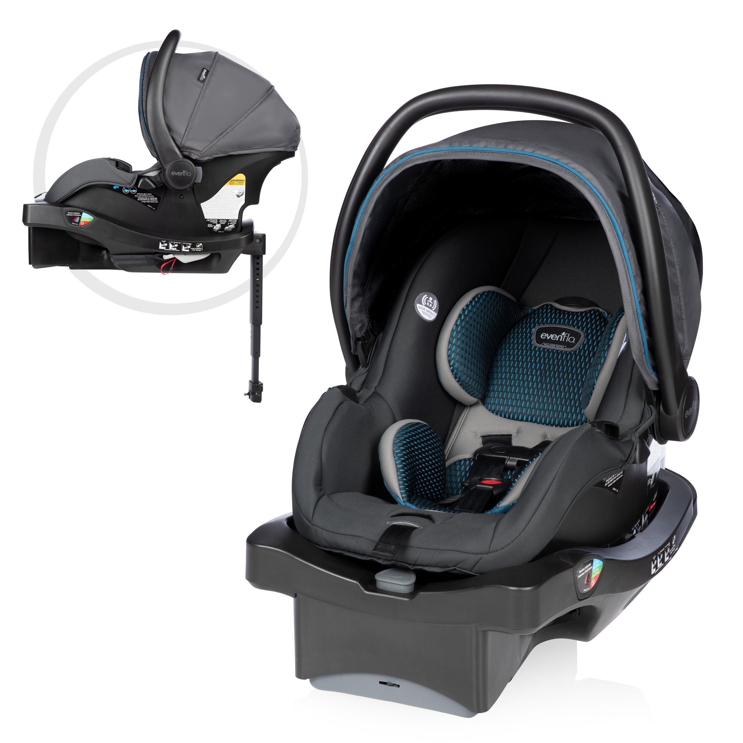 LiteMax DLX Infant Car Seat with SafeZone Load Leg Base