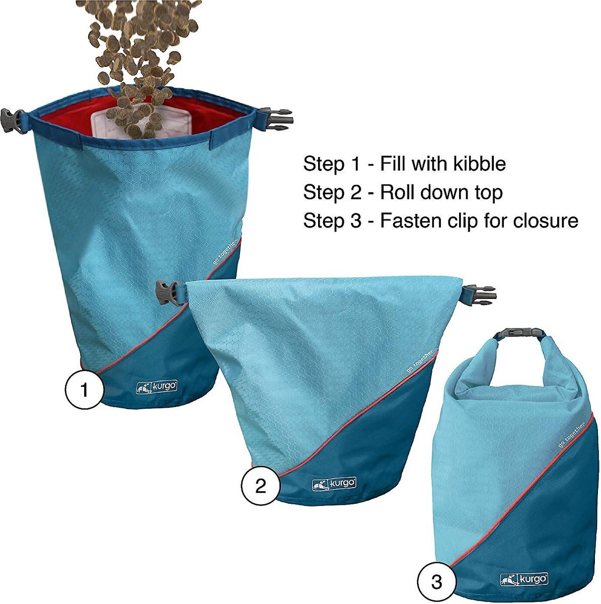 Kurgo Kibble Carrier Travel Dog Food Container