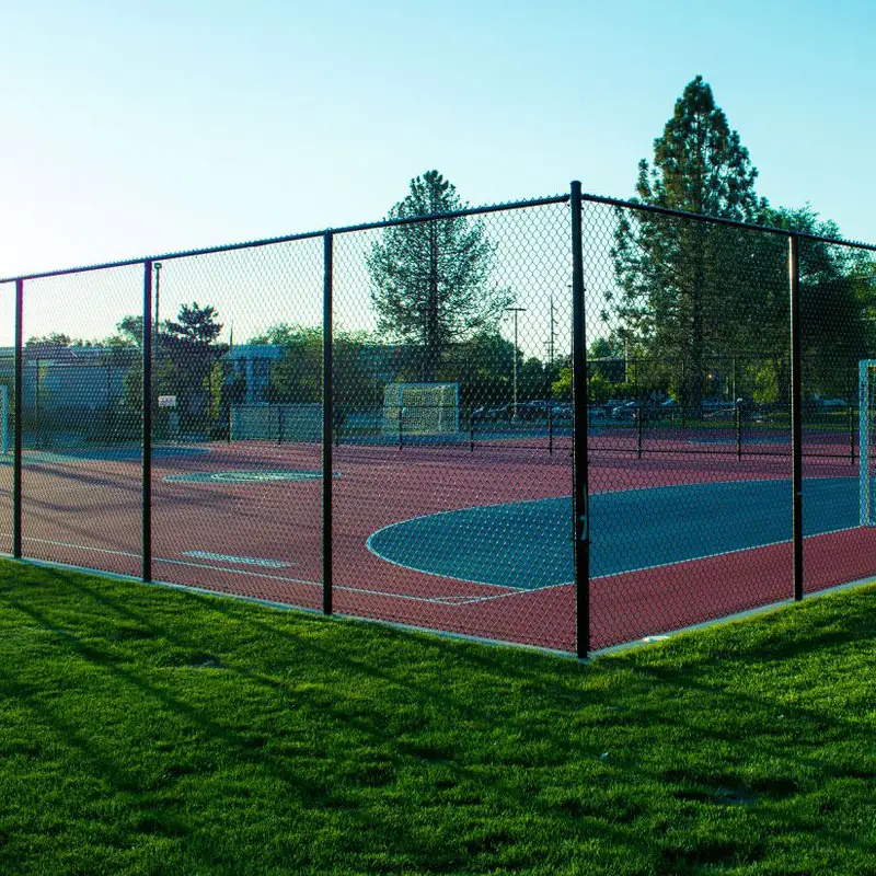 Supplies Cheap PVC Coated Basketball Court Fencing / Tennis Court Chain Link Fence