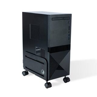 Atlantic Steel 4-Wheeled CPUDesktopComputer Mobile Cart in Black 23308126