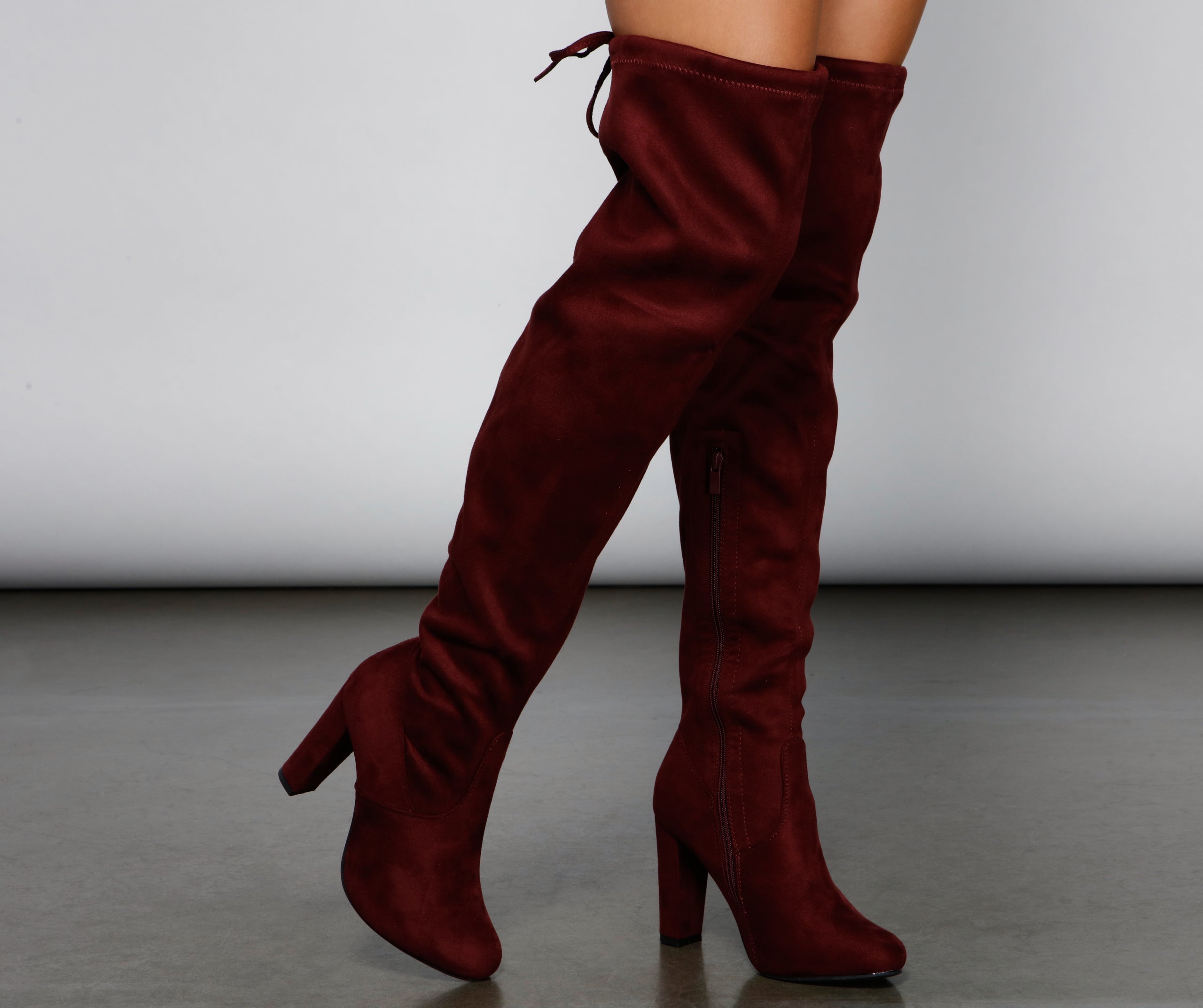 Essential Over The Knee Faux Suede Boots