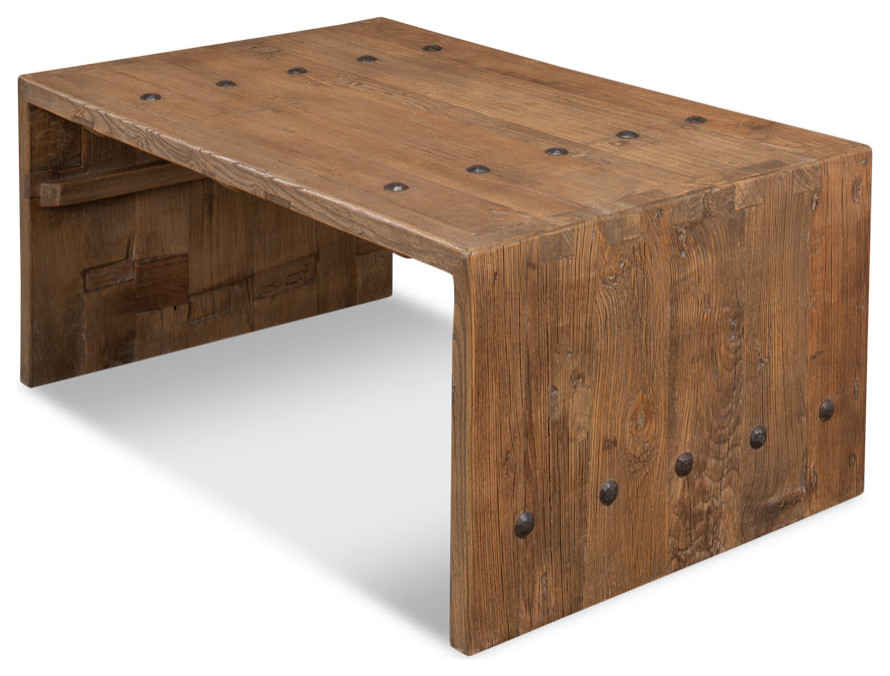 Antique Door Coffee Table Reclaimed Wood   Rustic   Coffee Tables   by Sideboards and Things  Houzz