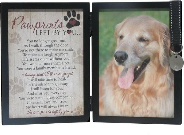 Pawprints Left by You Dog Picture Frame， 5 x 7