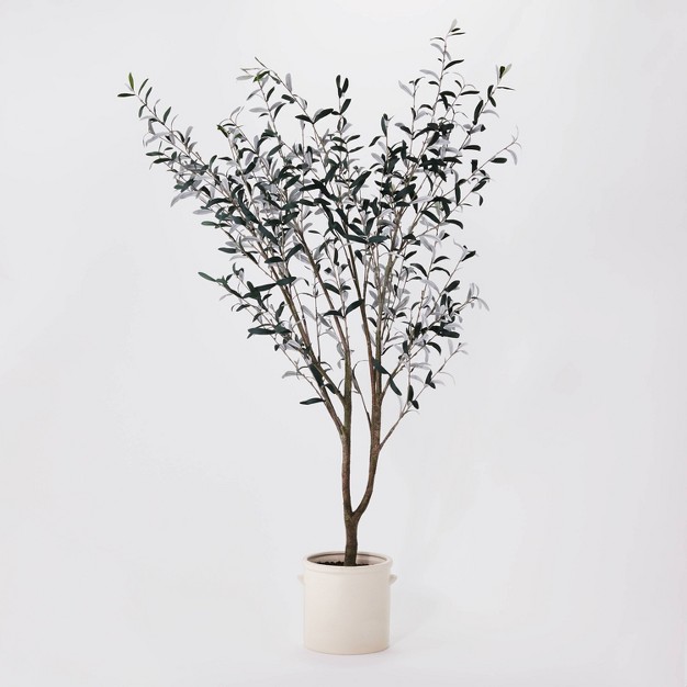 Artificial Olive Tree In Ceramic Pot - Threshold Designed With Studio Mcgee