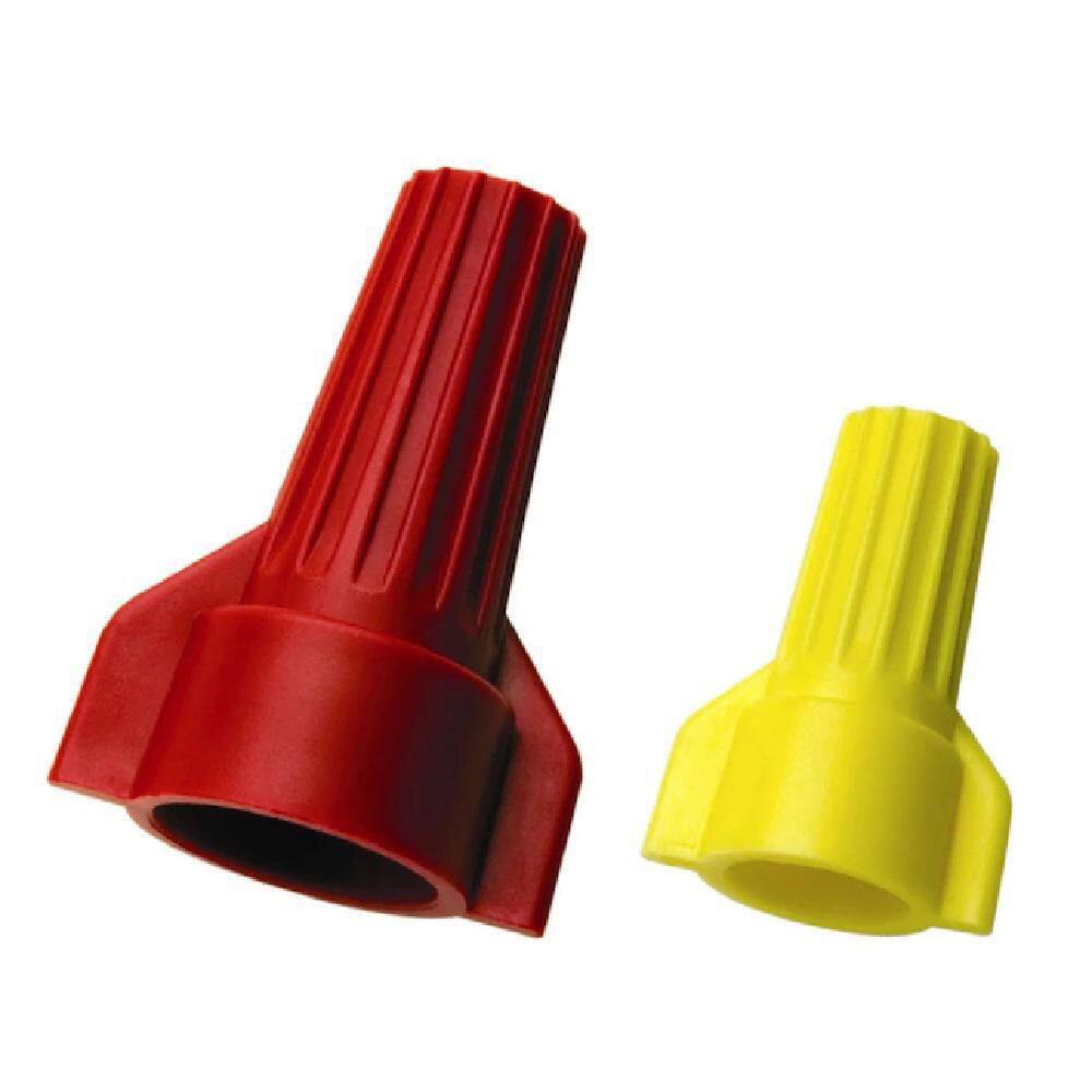 Commercial Electric Assorted (Yellow and Red) Winged Wire Connectors (180-Pack) EWA-180