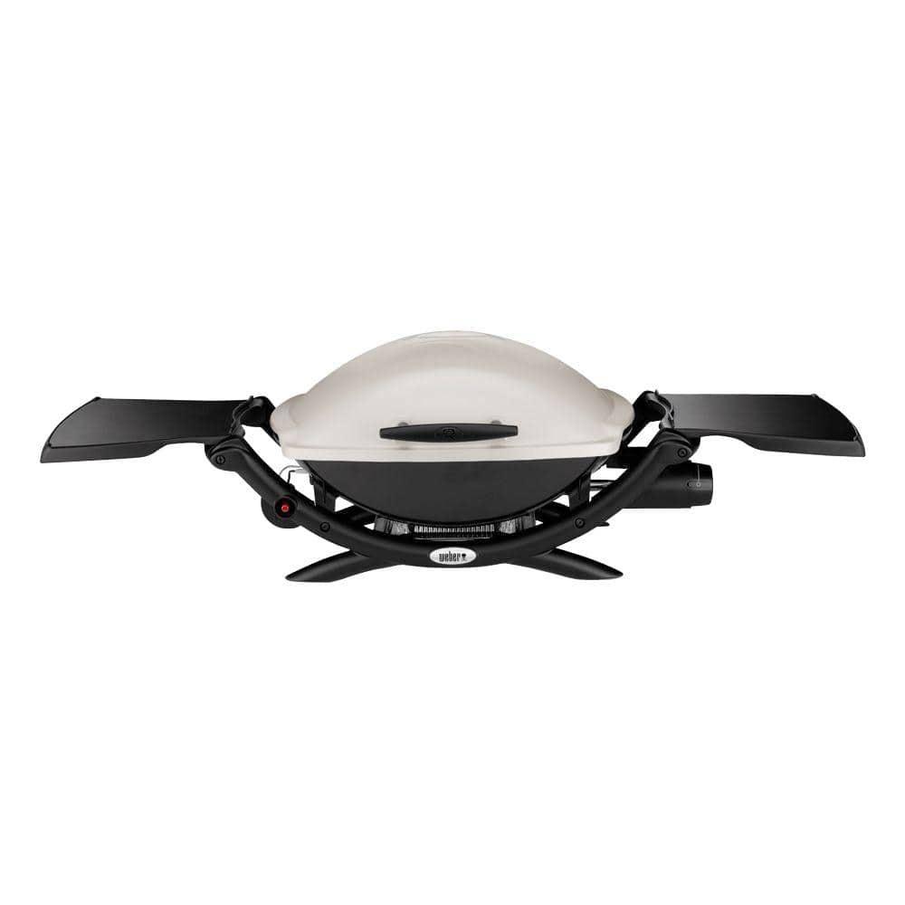 Weber Q 2000 1Burner Portable Propane Gas Grill in Titanium