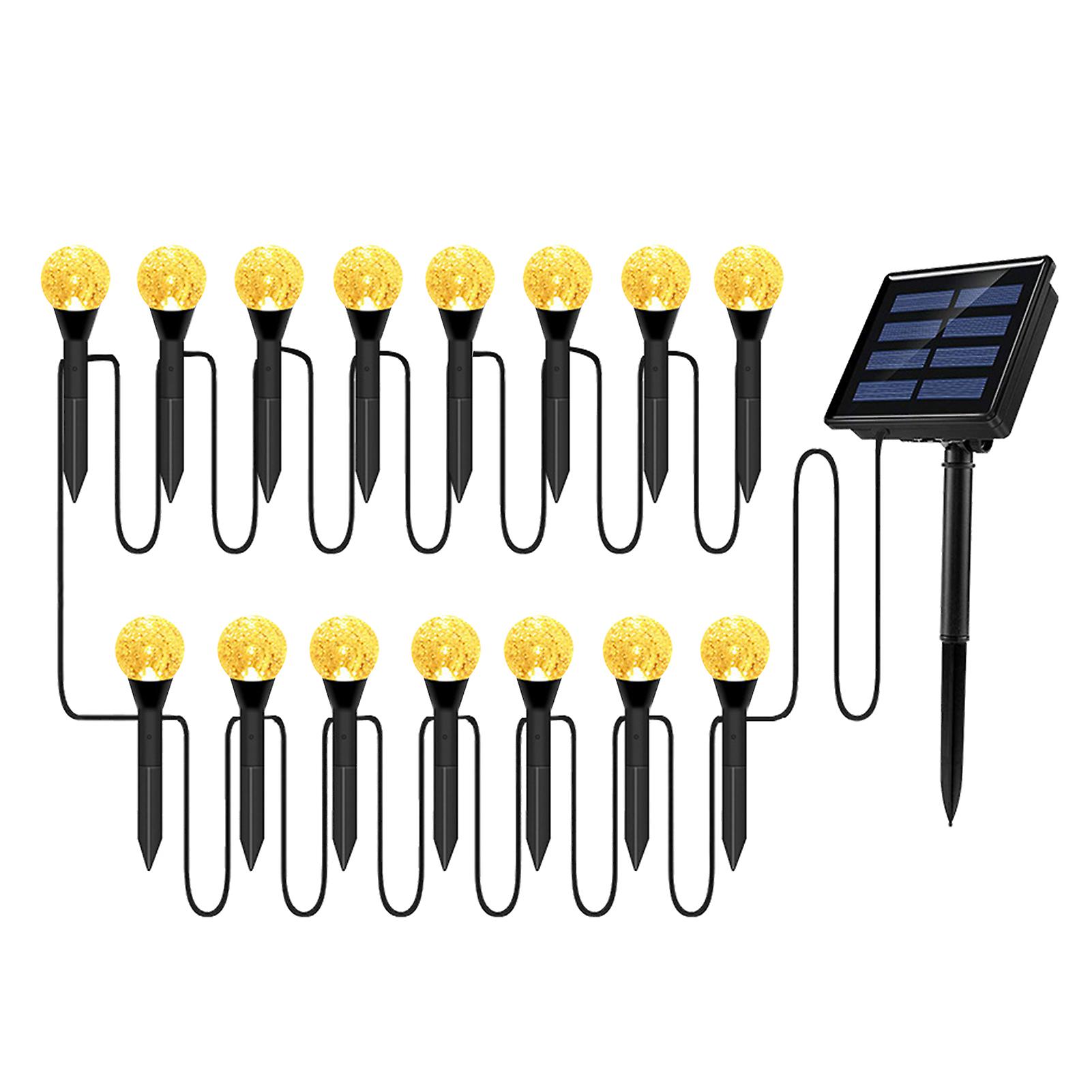 Solar Bubbles Lawn Lamp String Set Outdoor Landscape Decoration Ip65 Waterproof Leds Solar-powered Stake Lights For Pathway/courtyard/garden No.250196