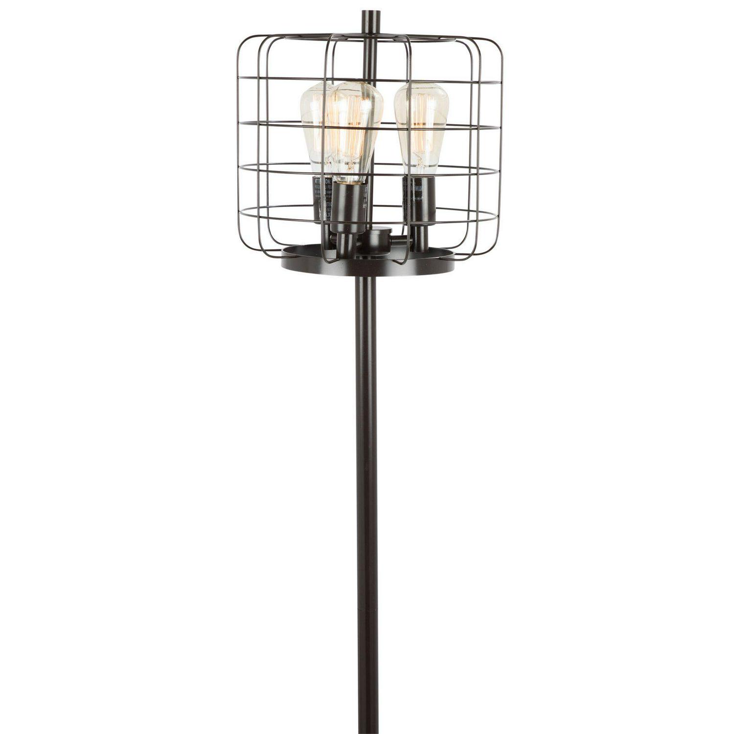 LumiSource Indy Cage Industrial Floor Lamp