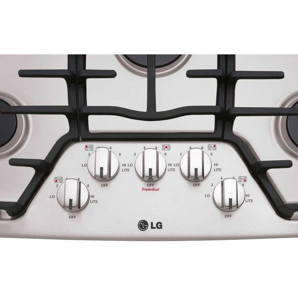 LG 30-inch Built-in Gas Cooktop with SuperBoil? Burner LCG3011ST