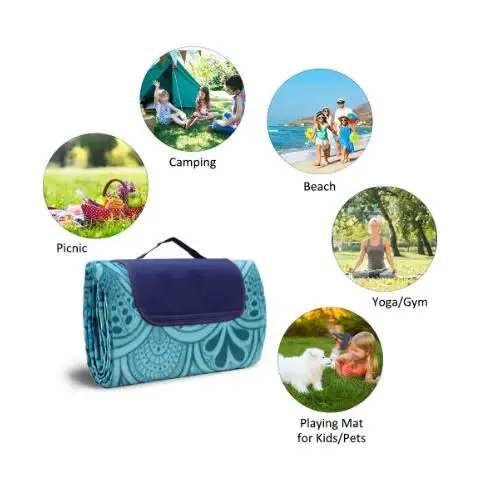 Extra Large camping mat waterproof sand free beach mat outdoor portable picnic mats