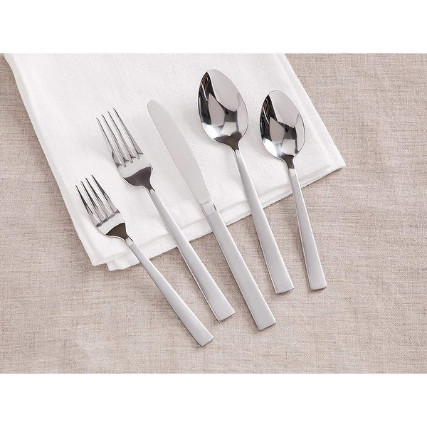 20 Piece Silverware Flatware Set Stainless Steel Utensils Cutlery Set - Service for 4 - Dishwasher Safe