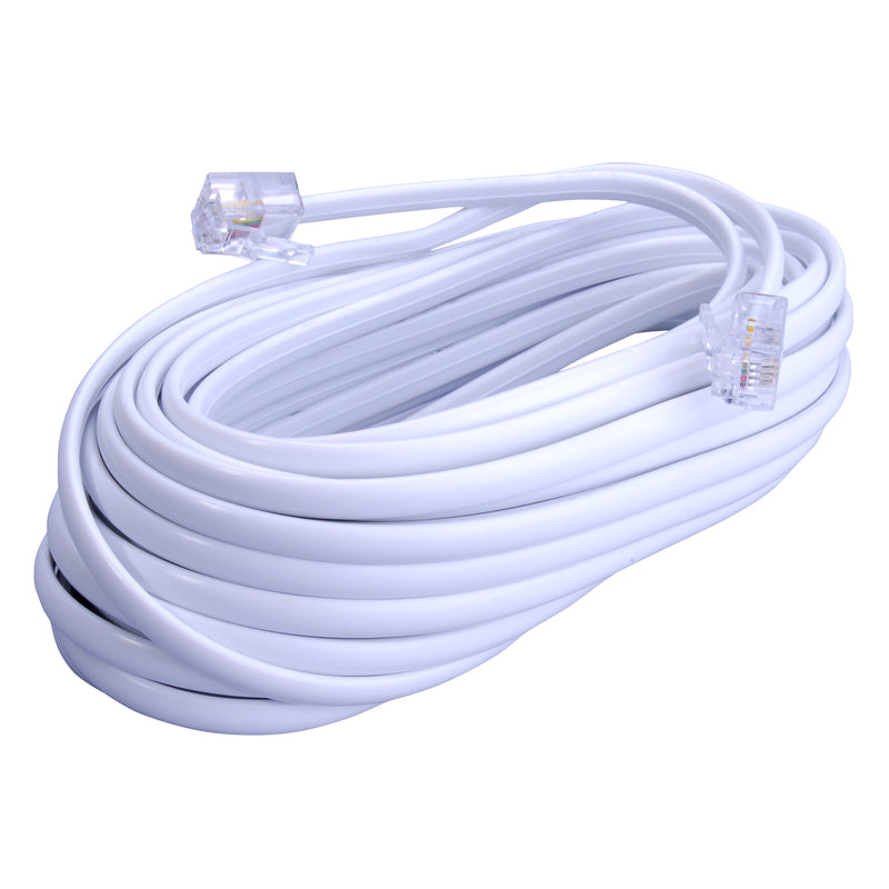 CORD PHONE LINE 25' WHT