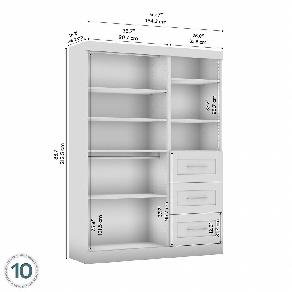 Pur 61W Closet Organizer System by Bestar