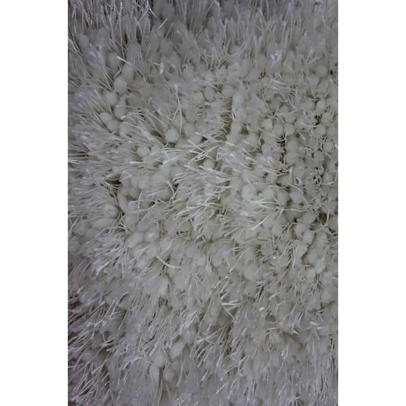 Viscose 8 x 10 White Area Rug