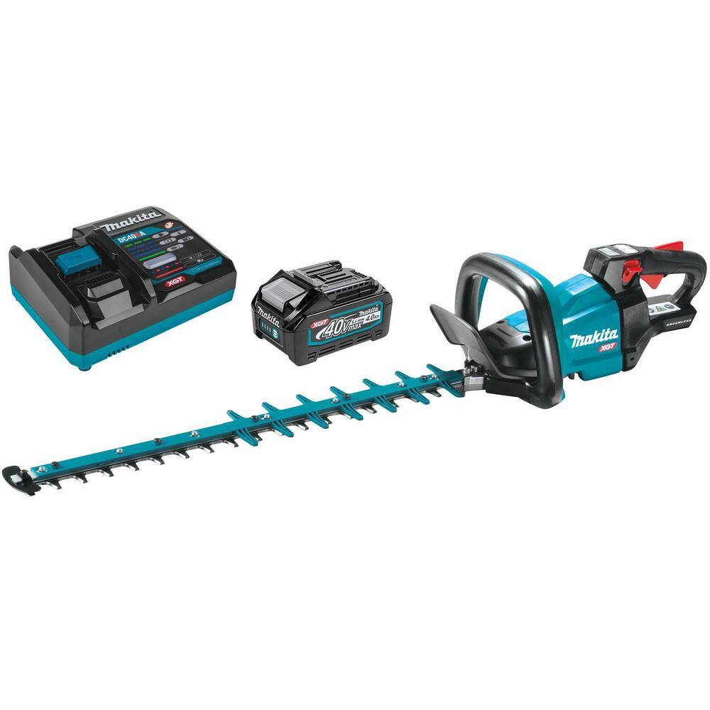 Makita 40V max XGT Brushless Cordless 24 in. Hedge Trimmer Kit (4.0Ah) with bonus 40V Max XGT 4.0Ah Battery GHU02M1-BL4040