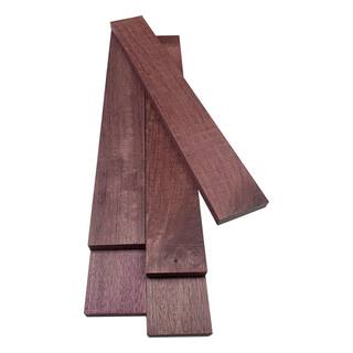 Swaner Hardwood 1 in. x 4 in. x 2 ft. Purpleheart S4S Board (5-Pack) OL04031624PU