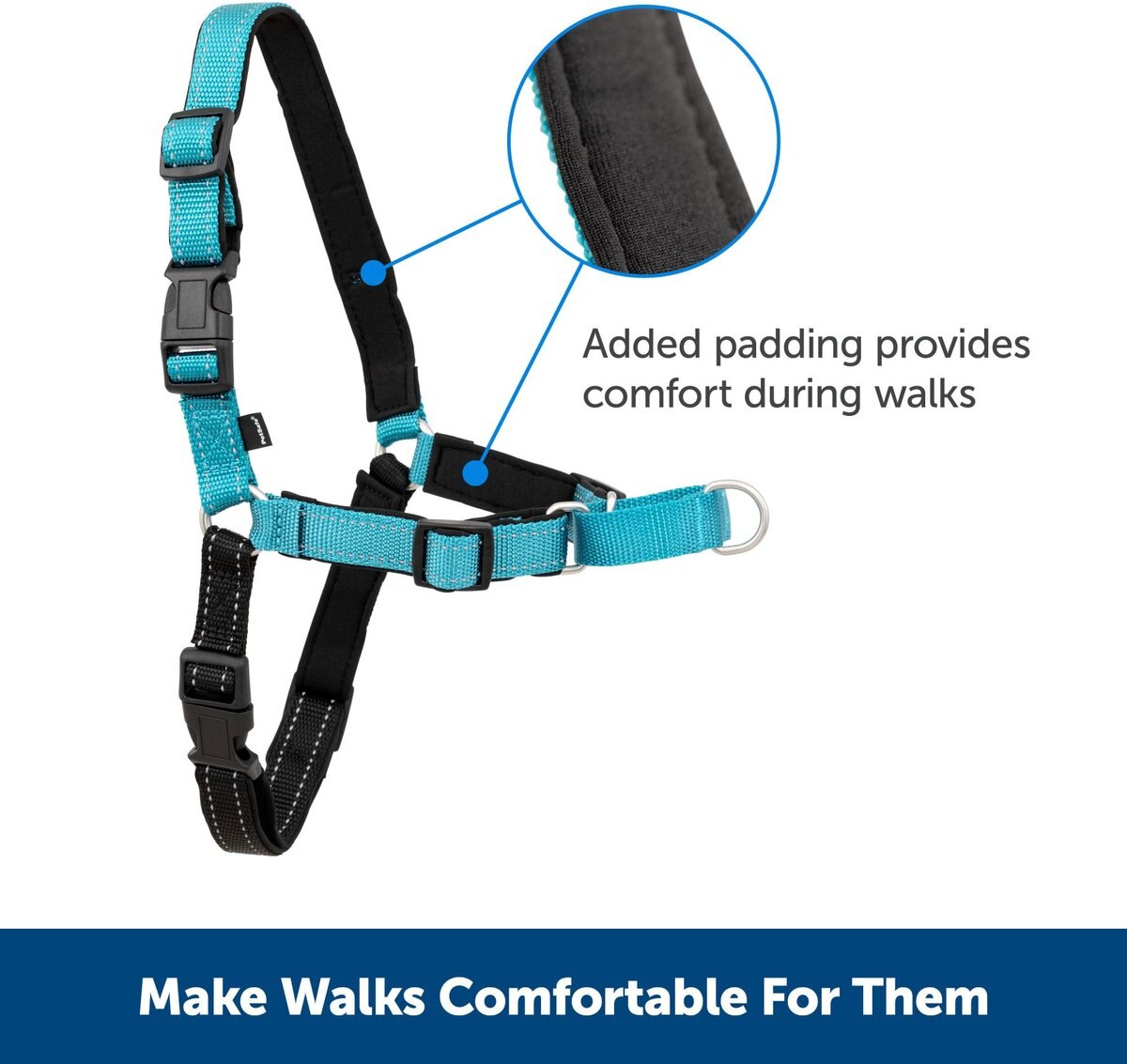 PetSafe Deluxe Easy Walk Nylon Reflective No Pull Dog Harness