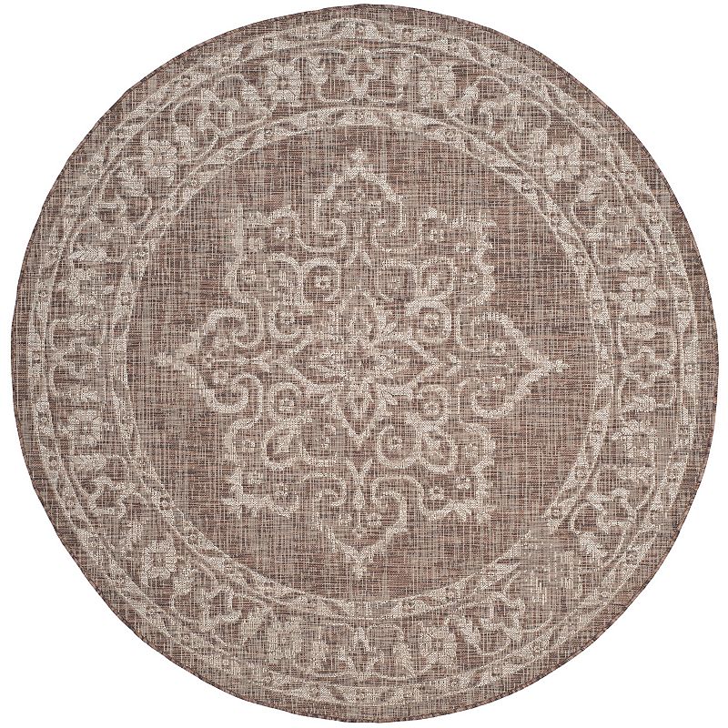 Safavieh Courtyard Ellsworth Framed Medallion Indoor Outdoor Rug