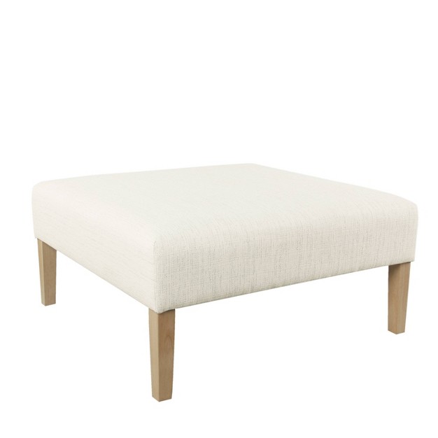 Square Coffee Table Ottoman Homepop