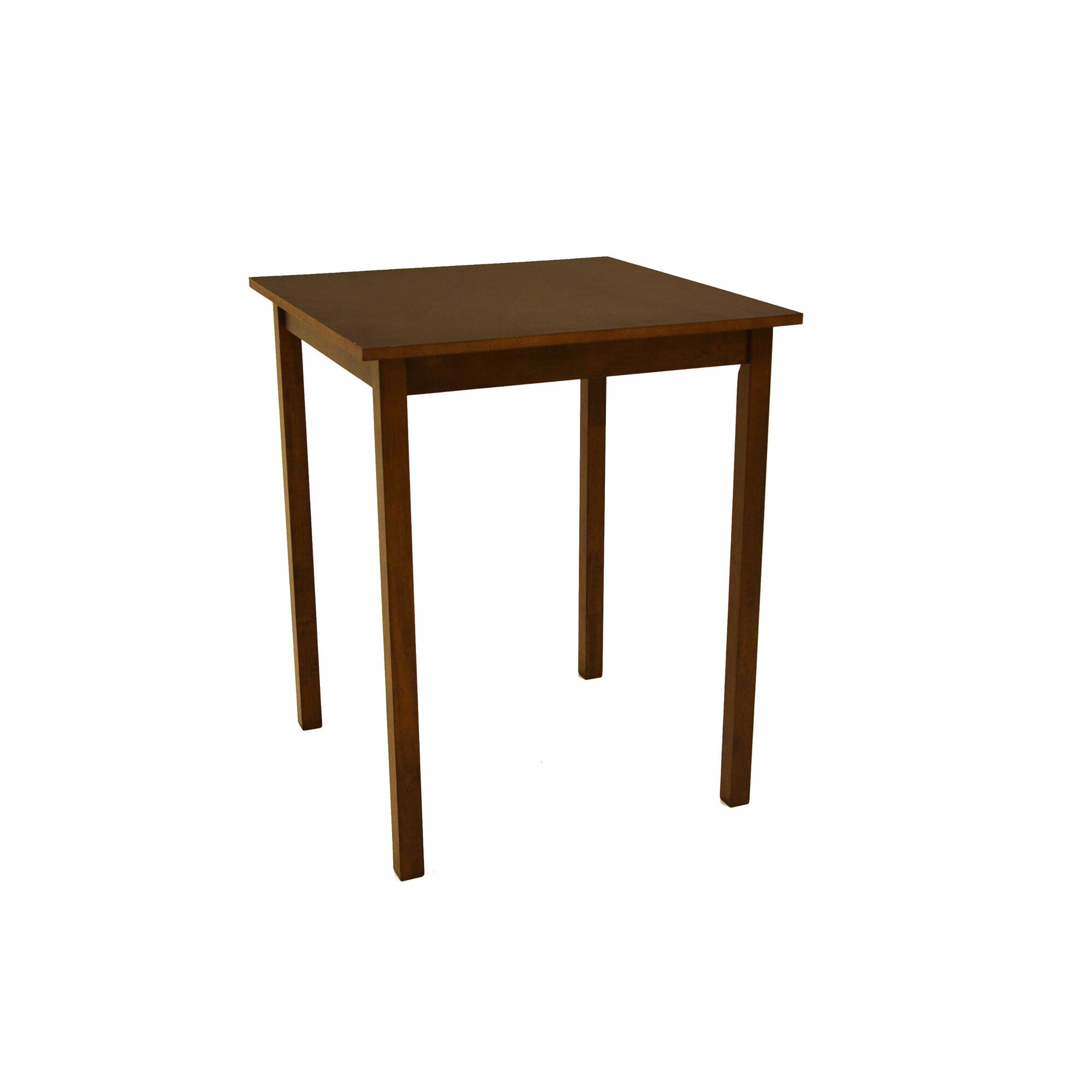 Zenvida Mid Century Counter Height Dining Table， Square Solid Wood