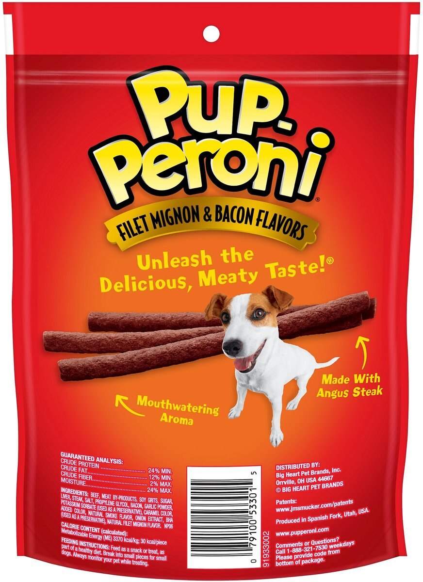 Pup-Peroni Filet Mignon and Bacon Flavors Dog Treats