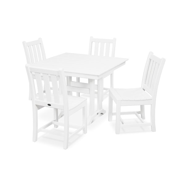 POLYWOOD Traditional Garden 5Piece Farmhouse Dining Set