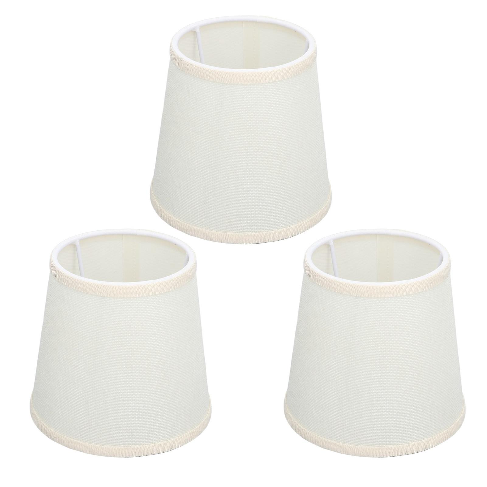 3pcs Table Lampshade Hand Crafted High Transmittance Soft Cloth Highly Durable Safe Design Small Lamp Shades