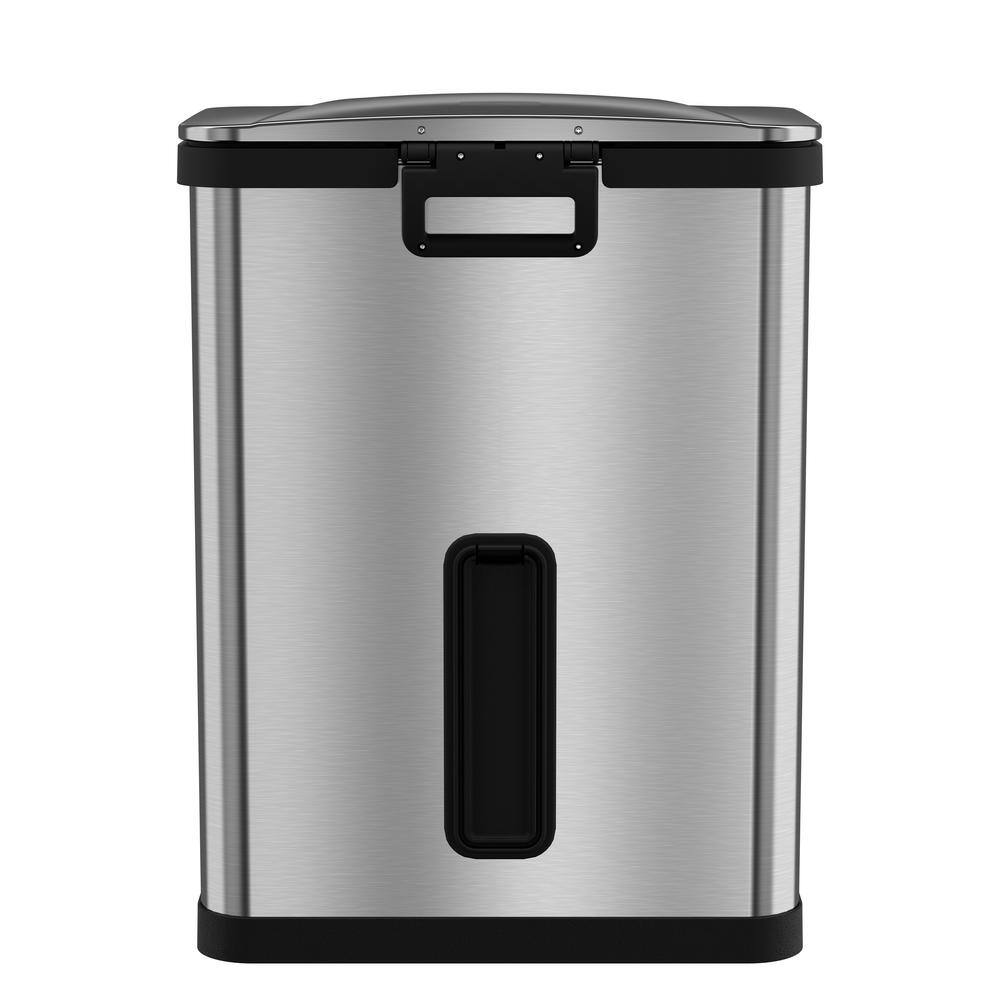 HALO 13 Gal. AirStep Stainless Steel Kitchen Step Trash Can with Odor Filter TR13SS