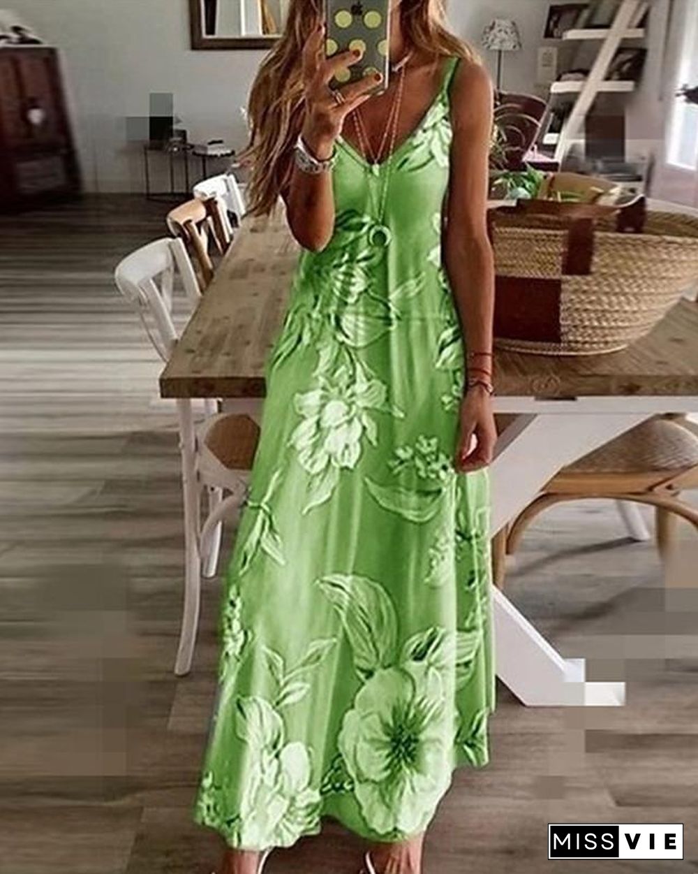 Women's Strap Dress Maxi long Dress Sleeveless Geometric Print Spring & Summer Hot Elegant Streetwear Blue Purple Blushing Pink Fuchsia Green Gray S M L XL XXL 3XL 4XL 5XL