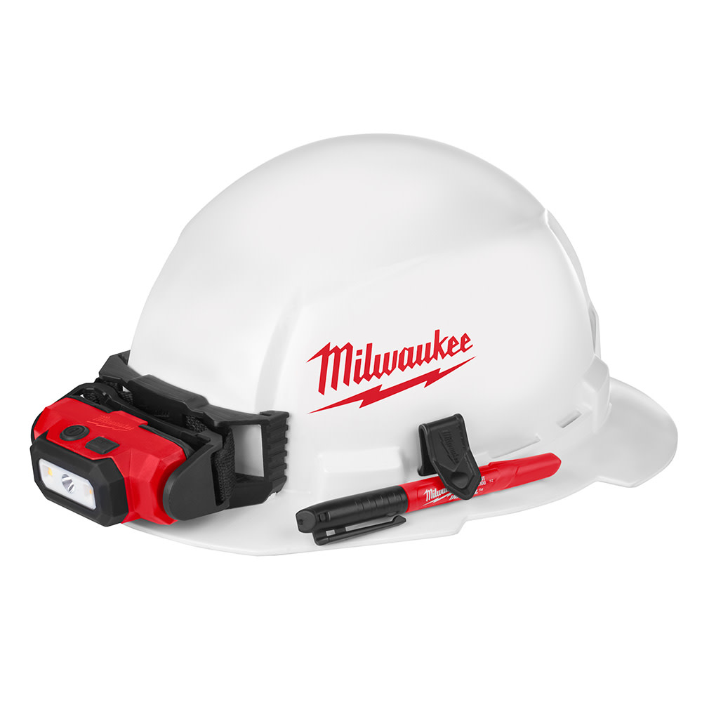 Milwaukee Full Brim Hard Hat with BOLT Accessories Type 1 Class E