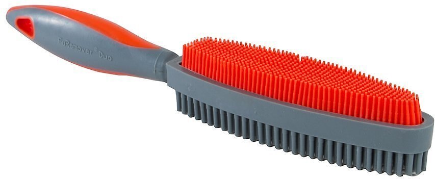 FURemover Duo Dual-Sided Grooming and Hair Removal Dog and Cat Brush， Color Varies