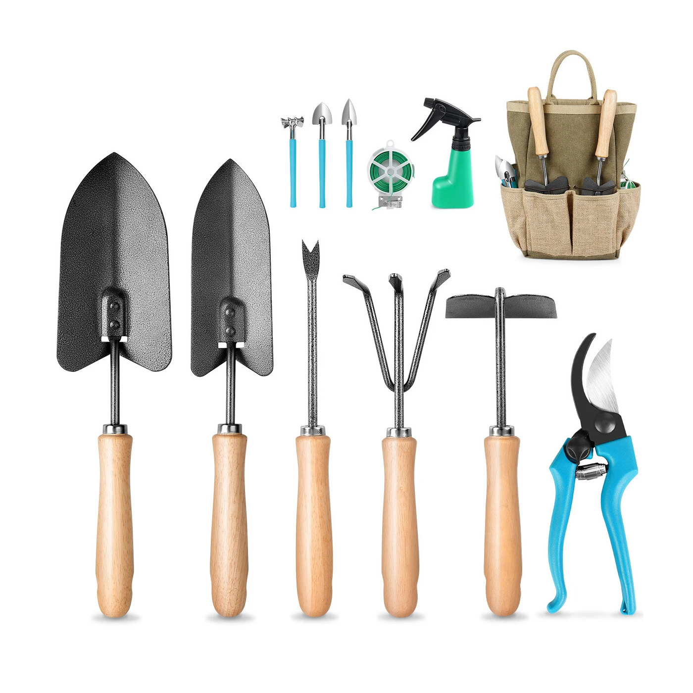 High Quality Carbon steel Flowers Garden Hand Tool Set with Bag