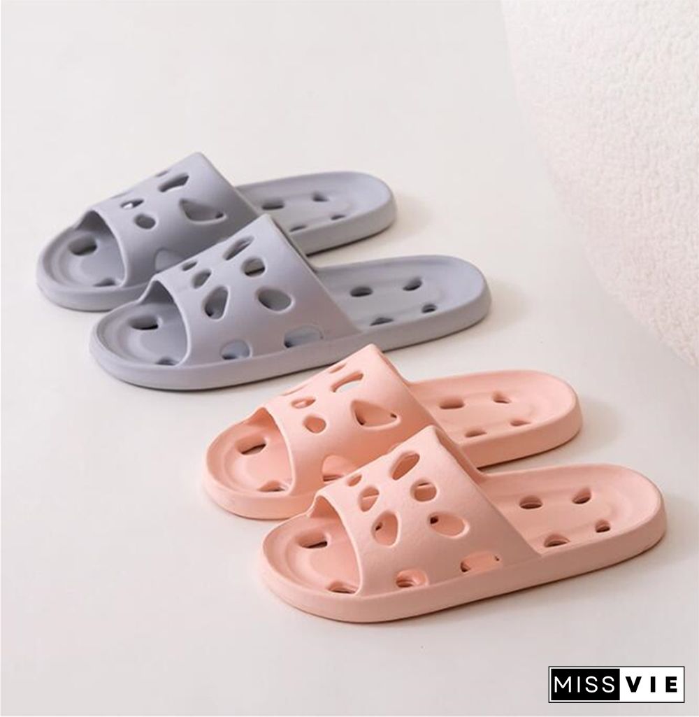 Summer Leaky Slippers Bathroom Bathing Confortable Men Women Couple Home Indoor Non-slip EVA Sandals Slippers Beach Slippers