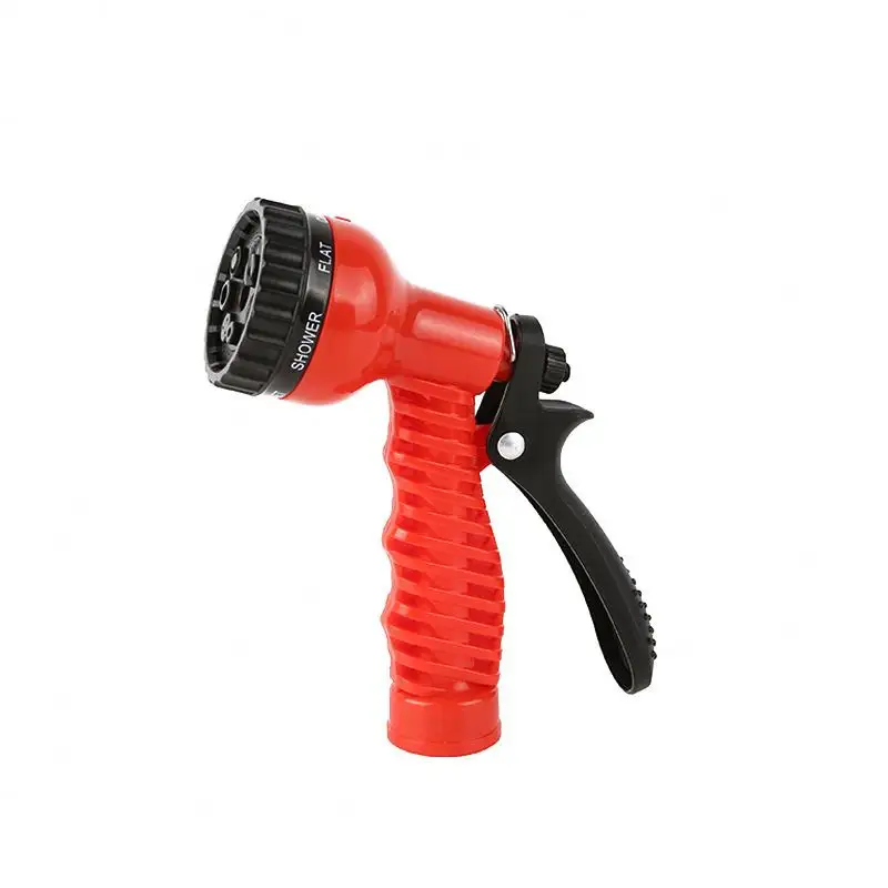 Manufacturers Supply Multi Purpose  Shower Telescopic Hose 7 Function Plastic Non Toxic Garden Spray Gun Water Gun/