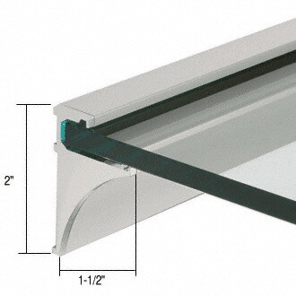 CRL 18 Aluminum Shelf Kit for 1/4 Glass