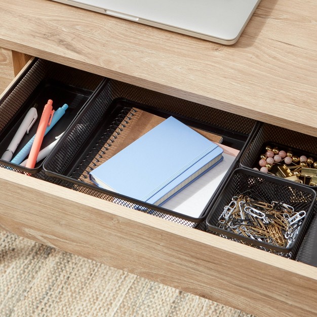 Mesh Desk Organizer Black