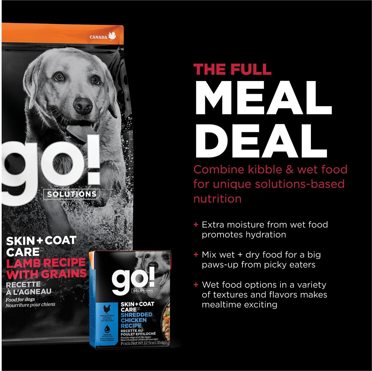 Go! Solutions Skin + Coat Care Lamb Meal Recipe Dry Dog Food