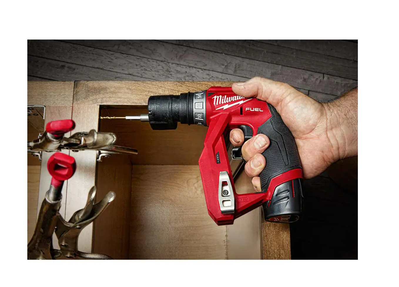 Milwaukee 2505-22-2415-20 M12 FUEL 12-Volt Lithium-Ion Brushless Cordless 4-in-1 Interchangeable 3/8 in. Drill Driver Kit with Right Angle Drill