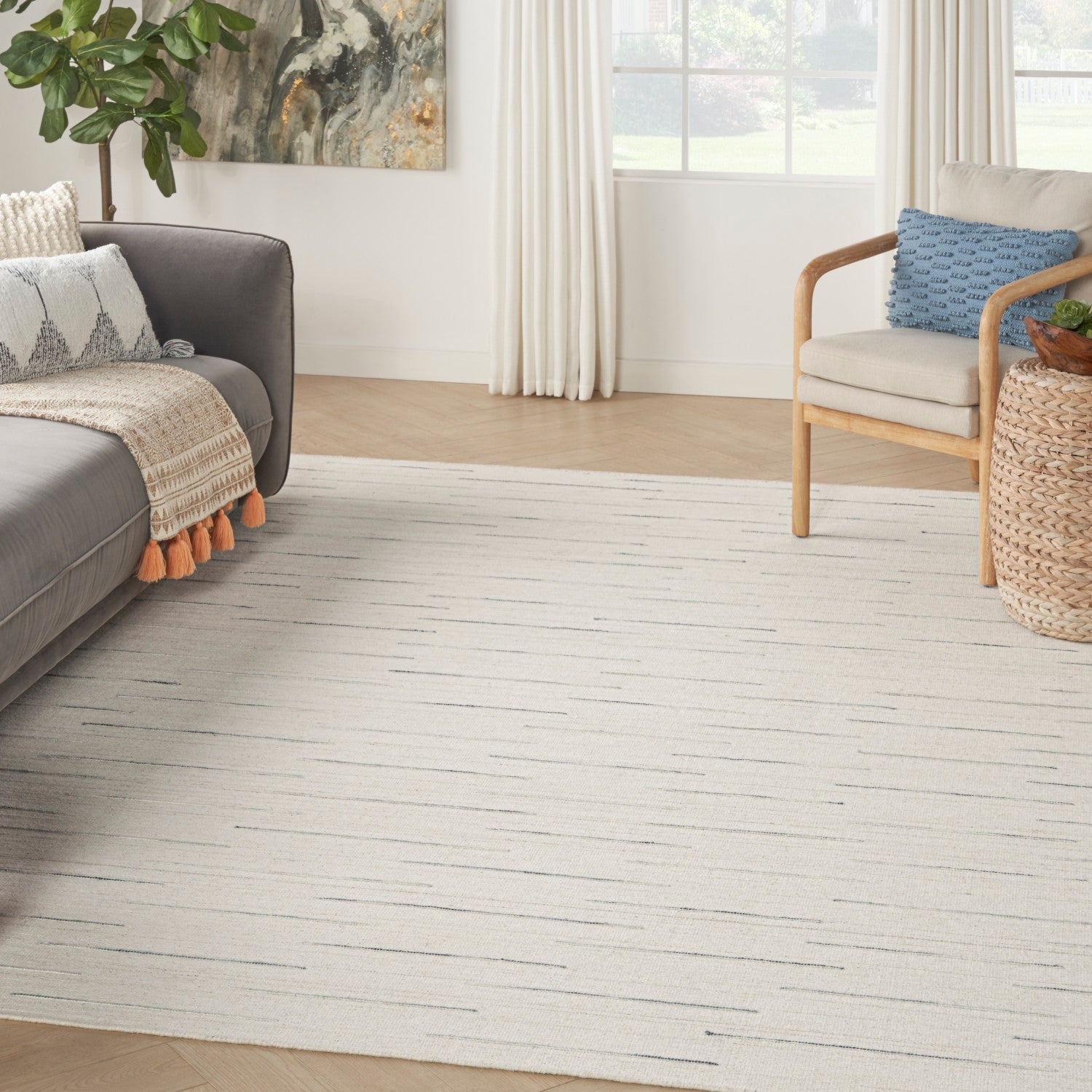 Interweave Ivory Modern Rug