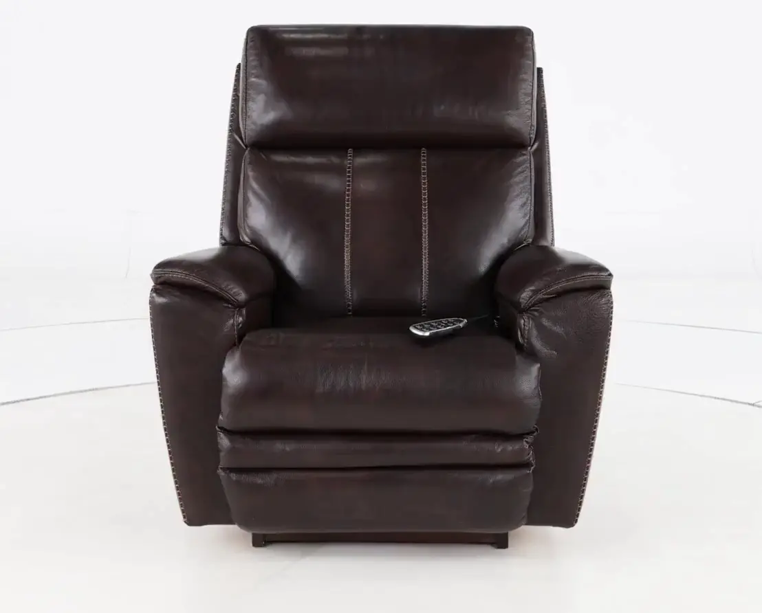 Talladega Chestnut Brown Rocker Recliner with Massage and Heat