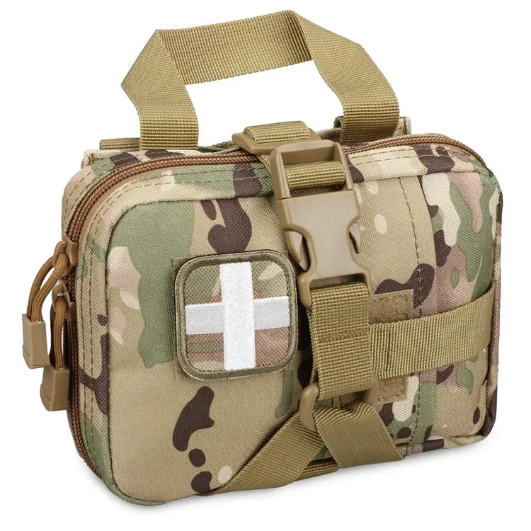 Outdoor Custom Tactical Medical Pouch First Aid Kit Emergency Survival Bag for Camping Hiking