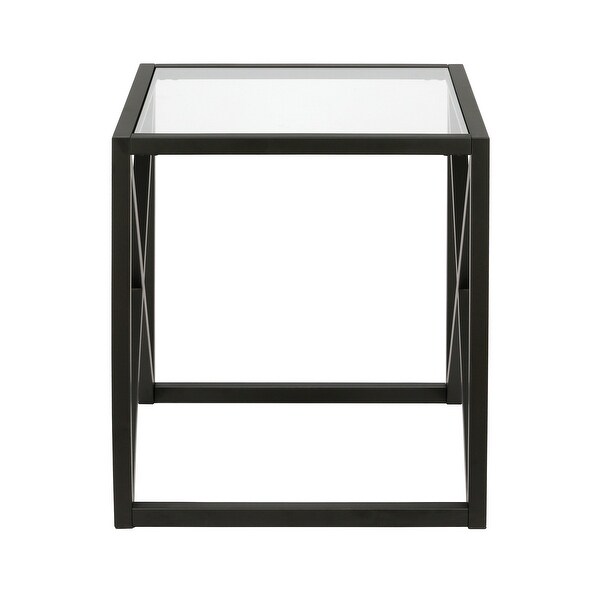 Silver Orchid Stifter Blackened Bronze Side Table