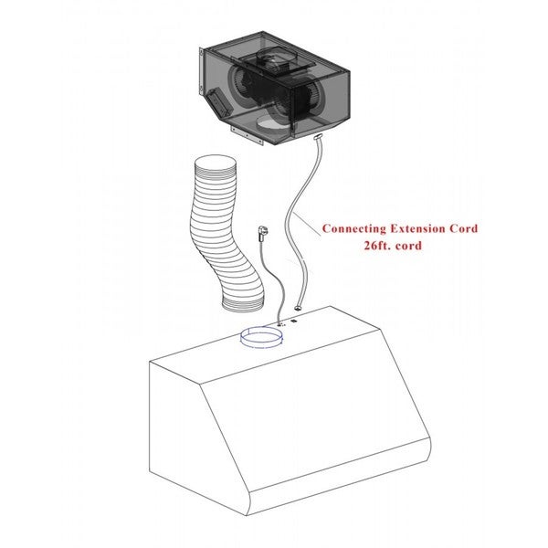 ZLINE Remote Blower Ducted Range Hood Insert in Stainless Steel