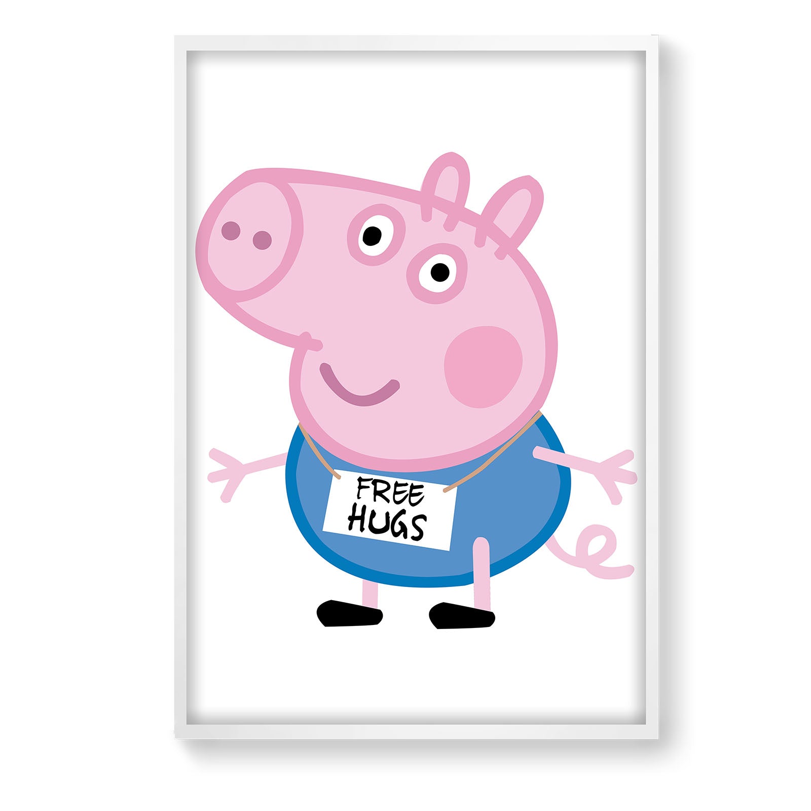 George Free Hug Framed Graphic Art Print 45X65 Cm Soapr0009