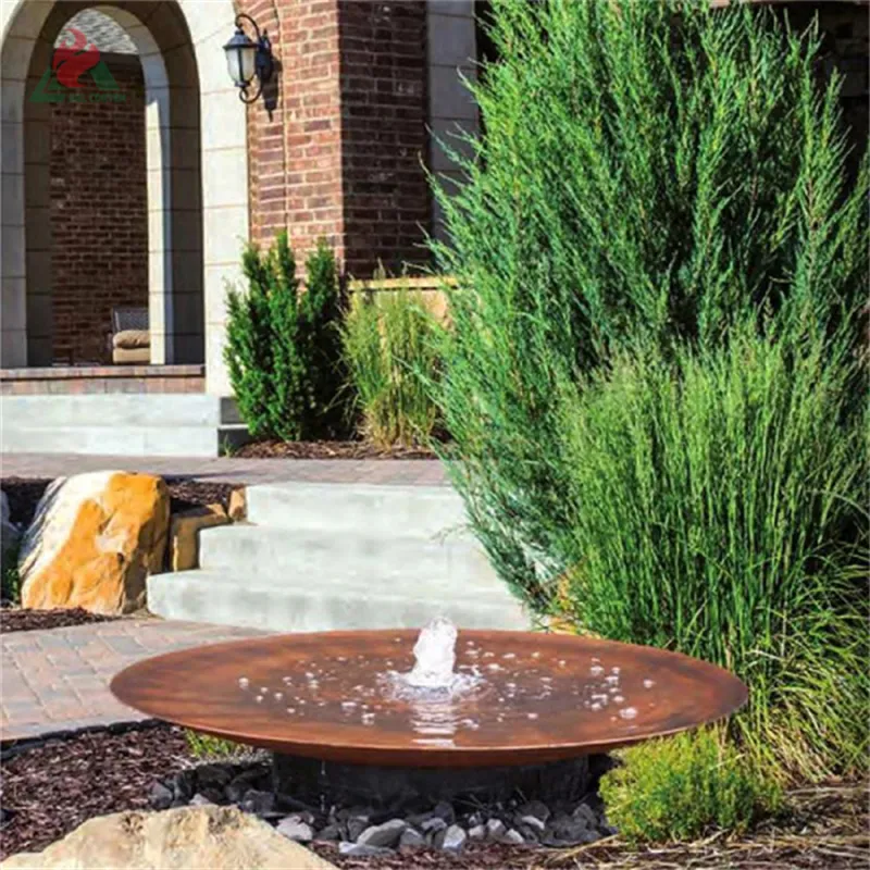 Water fountain home decor garden water curtain   gardens waterfall fountain metal