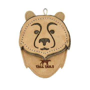 Tall Tails Scrappy Bear Natural Leather and Wool Toy